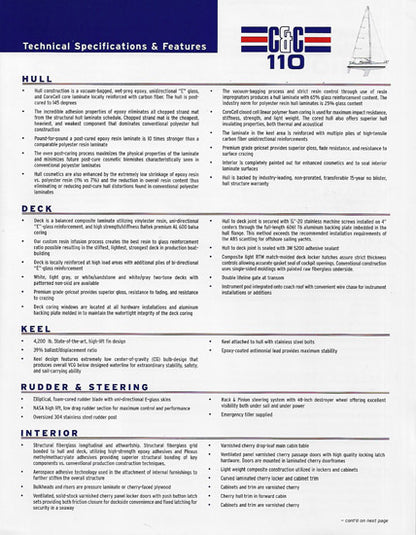 C&C 110 Specification Brochure - 2005