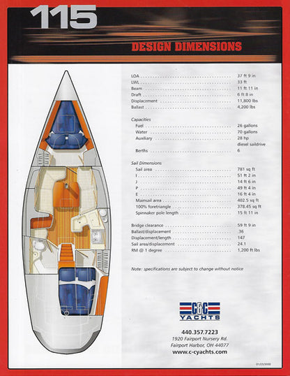 C&C 115 Launch Brochure