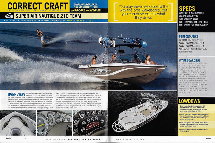 Correct Craft WaterSki Buyers Guide Magazine Reprint Brochure