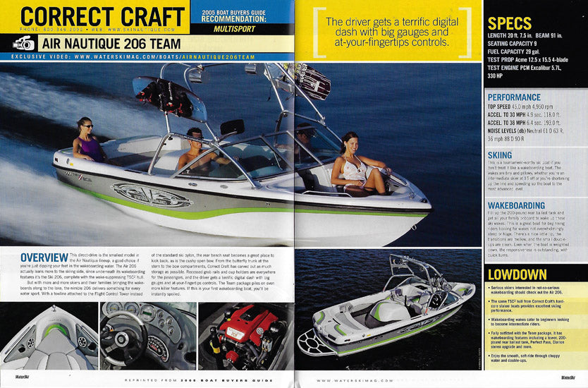 Correct Craft WaterSki Buyers Guide Magazine Reprint Brochure