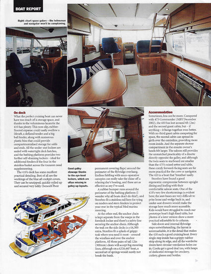 Storebro Royal Cruiser 410 Commander Motor Boat & Yachting Magazine Reprint Brochure