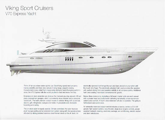 Viking Princess V70 Express Yacht Brochure