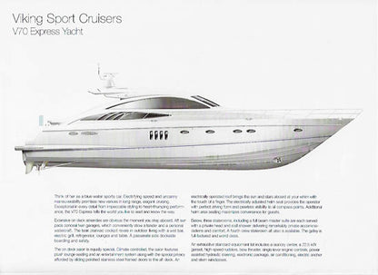 Viking Princess V70 Express Yacht Brochure