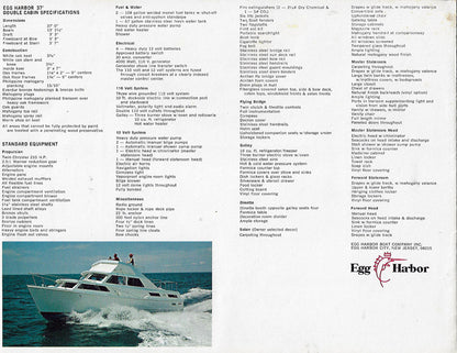 Egg Harbor 37 Double Cabin Brochure