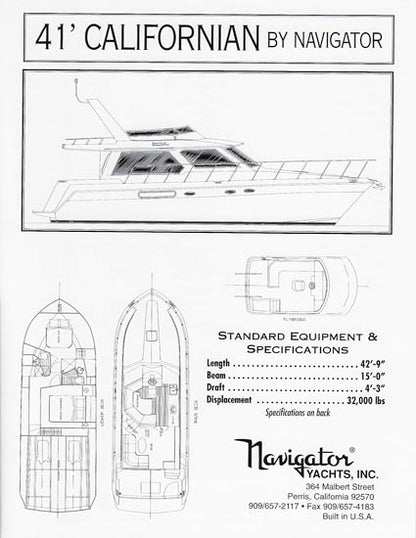Californian 41 Specification Brochure