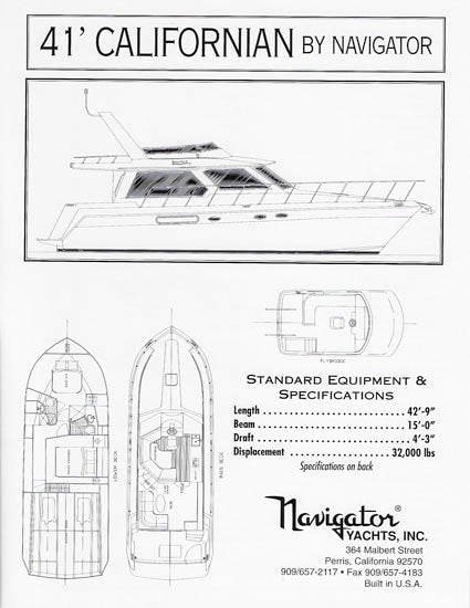 Californian 41 Specification Brochure