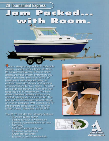 Albin 26 Tournament Express Brochure