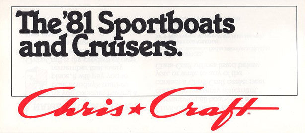 Chris Craft 1981 Full Line Brochure