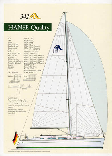 Hanse 342 Brochure
