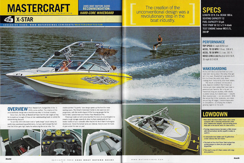 Mastercraft 2005 Waterski Magazine Reprint Brochure