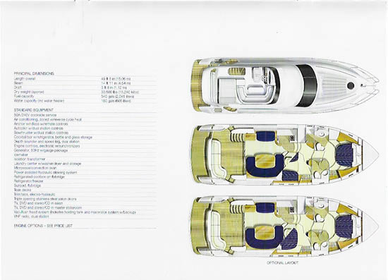 Viking Princess 50 Flybridge Yacht Brochure