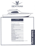 Bertram 390 Convertible Specification Brochure