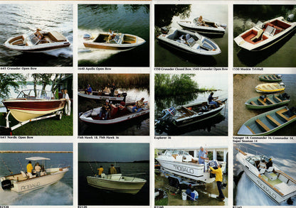 AMF 1981 Crestliner / Robalo / Slickcraft Poster Brochure