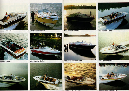 AMF 1981 Crestliner / Robalo / Slickcraft Poster Brochure