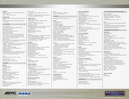 Meridian 341 Sedan Brochure