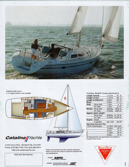 Catalina 36 Mark II Brochure
