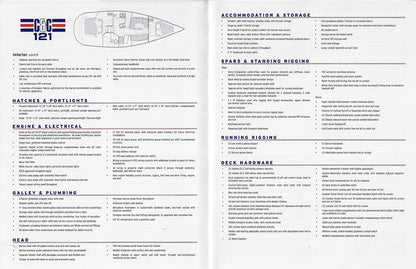 C&C 121 Specification Brochure - 2005
