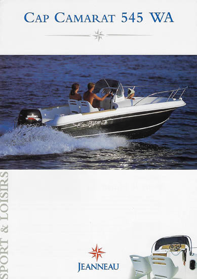 Jeanneau Cap Camarat 545 Walk Around Brochure