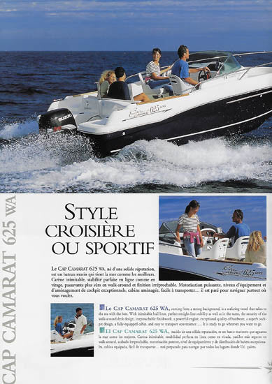 Jeanneau Cap Camarat 625 Walk Around Brochure