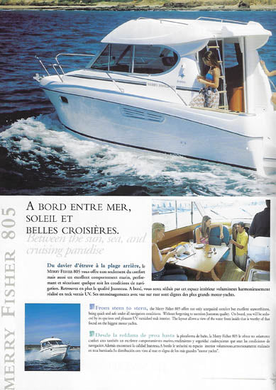 Jeanneau Merry Fisher 805 Brochure