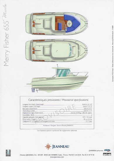 Jeanneau Merry Fisher 655 Marlin Brochure