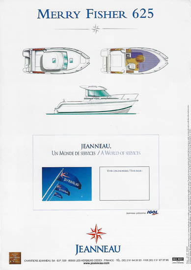 Jeanneau Merry Fisher 625 Brochure