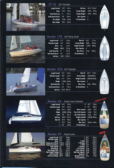 Hunter 2005 Full Line Brochure