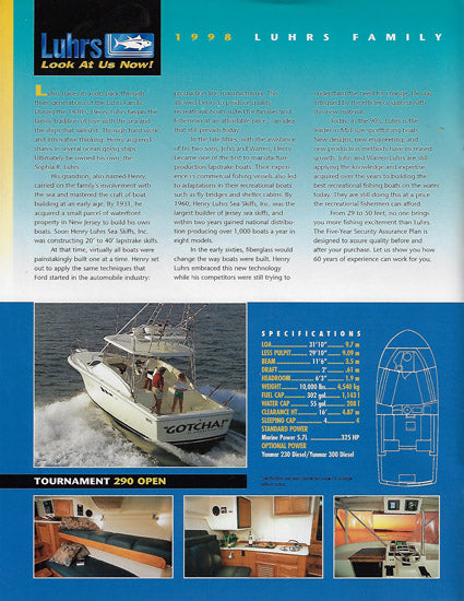 Luhrs 1998 Brochure