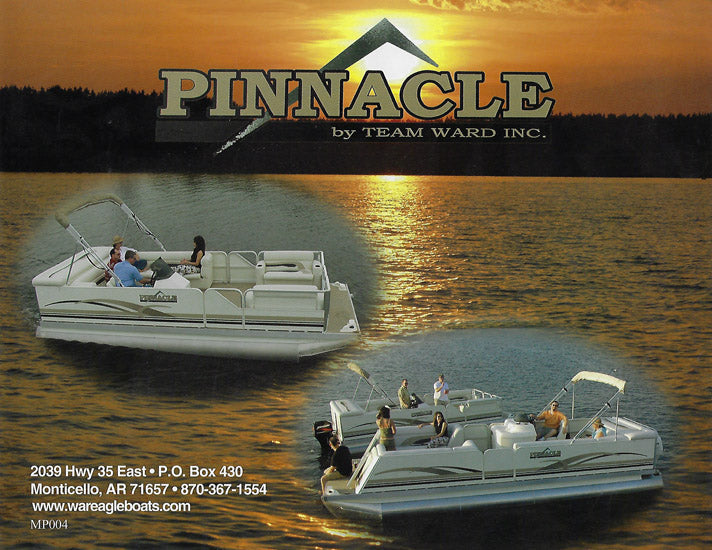 War Eagle 2004 Pinnacle Pontoon Brochure