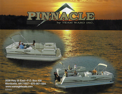 War Eagle 2004 Pinnacle Pontoon Brochure