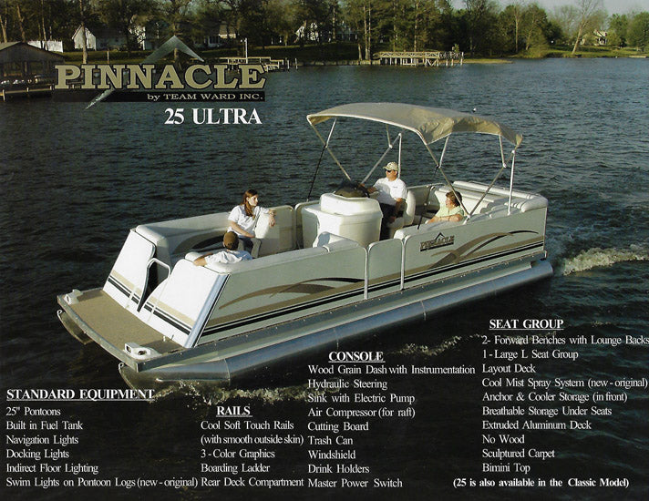 War Eagle 2004 Pinnacle Pontoon Brochure