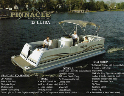 War Eagle 2004 Pinnacle Pontoon Brochure