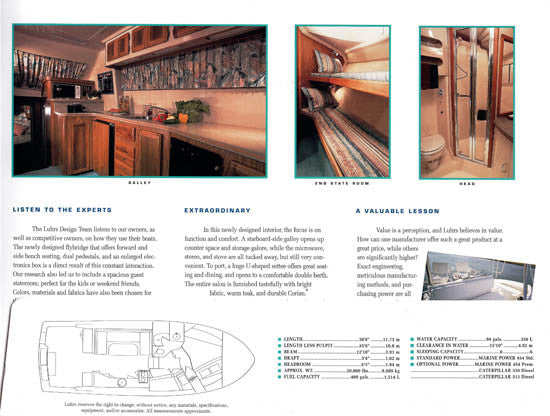 Luhrs 350 Tournament Convertible Brochure