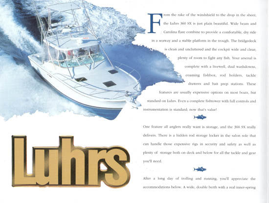 Luhrs 360 SX Open Brochure