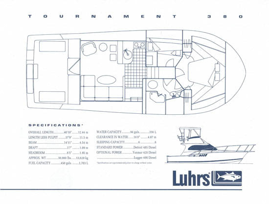 Luhrs 380 Tournament Convertible Brochure