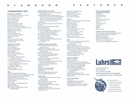 Luhrs 380 Tournament Convertible Brochure