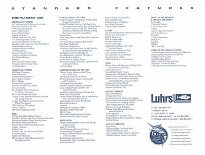 Luhrs 380 Tournament Convertible Brochure