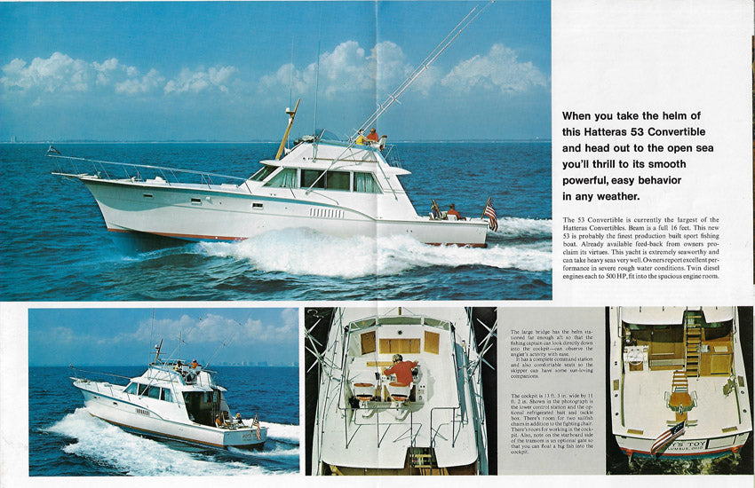 Hatteras 53 Convertible Brochure