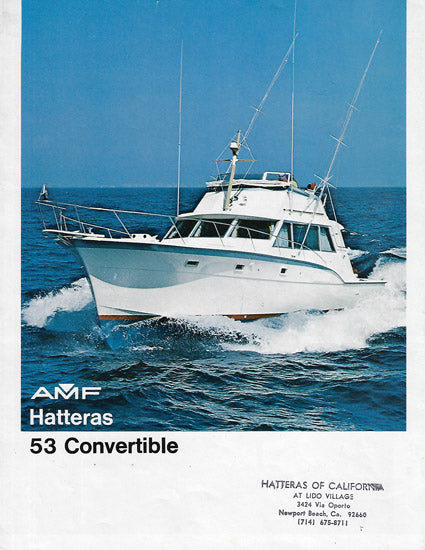 Hatteras 53 Convertible Brochure