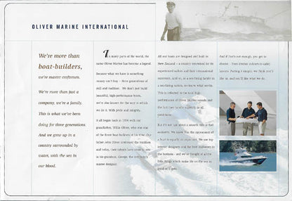 Oliver Marine Folder Brochure