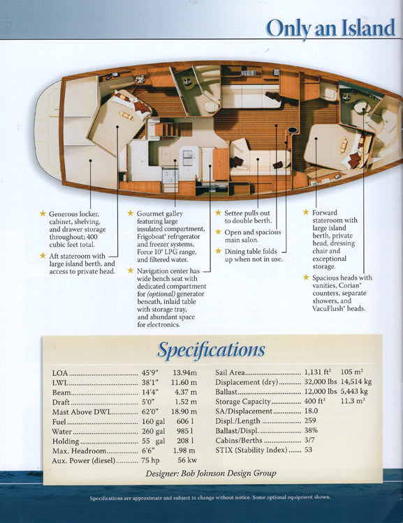 Island Packet 440 Brochure