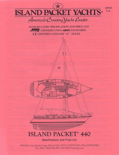 Island Packet 440 Specification Brochure