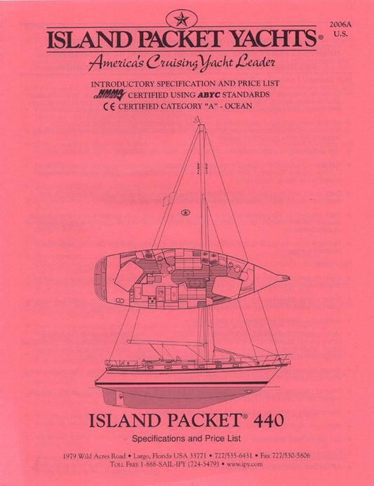 Island Packet 440 Specification Brochure