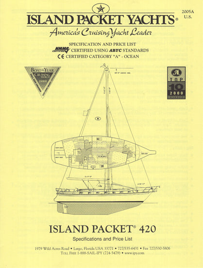 Island Packet 420 Specification Brochure