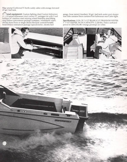 Glastron 1977 Sea Fury Brochure