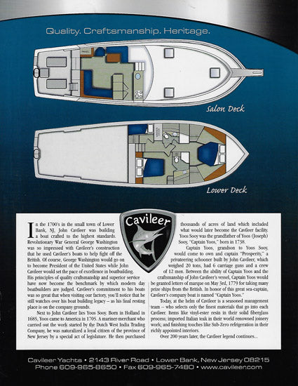 Cavileer 53 Specification Brochure