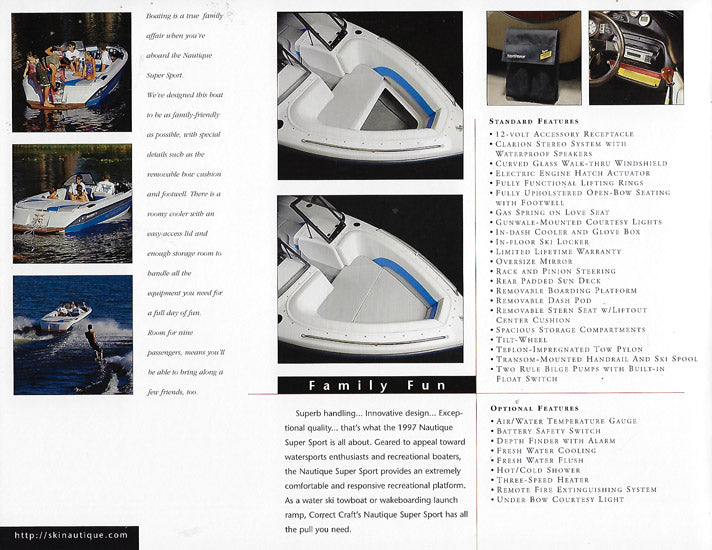 Correct Craft Nautique Super Sport Brochure