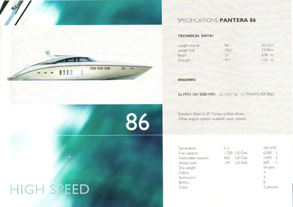 Pantera Yachts Brochure