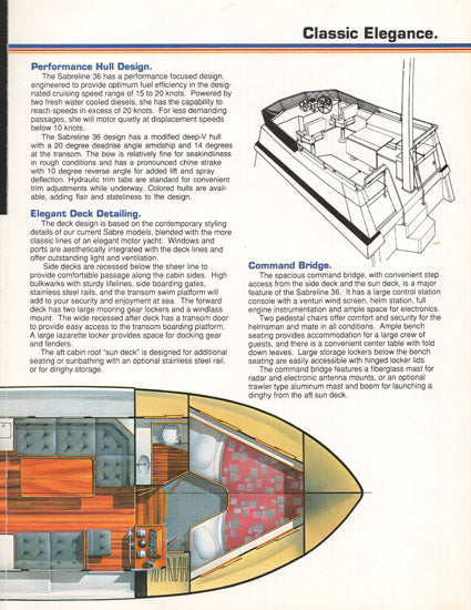 Sabreline 36 Motor Yacht Preliminary Brochure