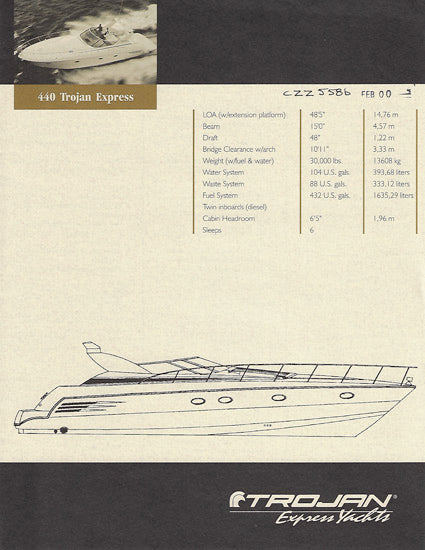 Trojan 440 Specification Brochure